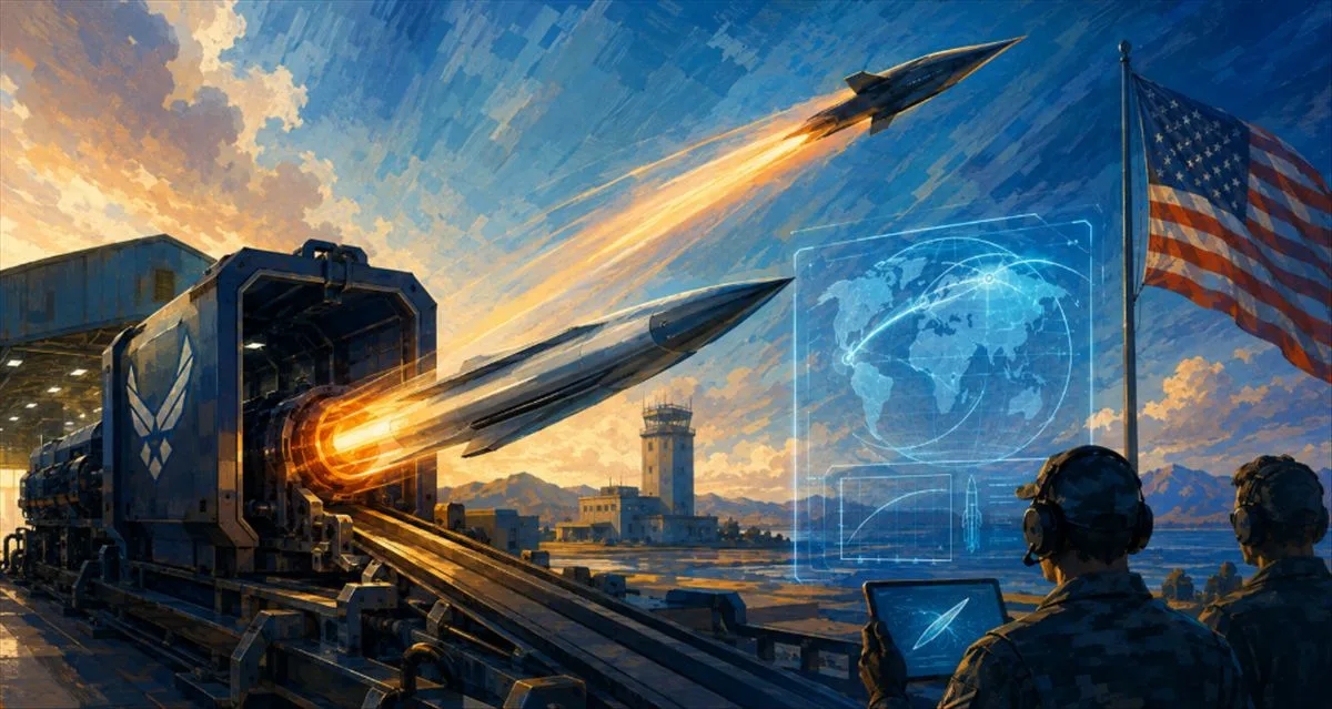 Pistola de gas gigante de Longshot disparando a velocidades hipersónicas en pruebas de la USAF